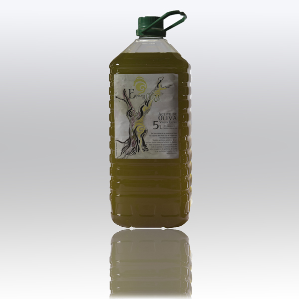 Aceite de oliva virgen extra ecológico en garrafa de 5 L (caja de 4 unidades)