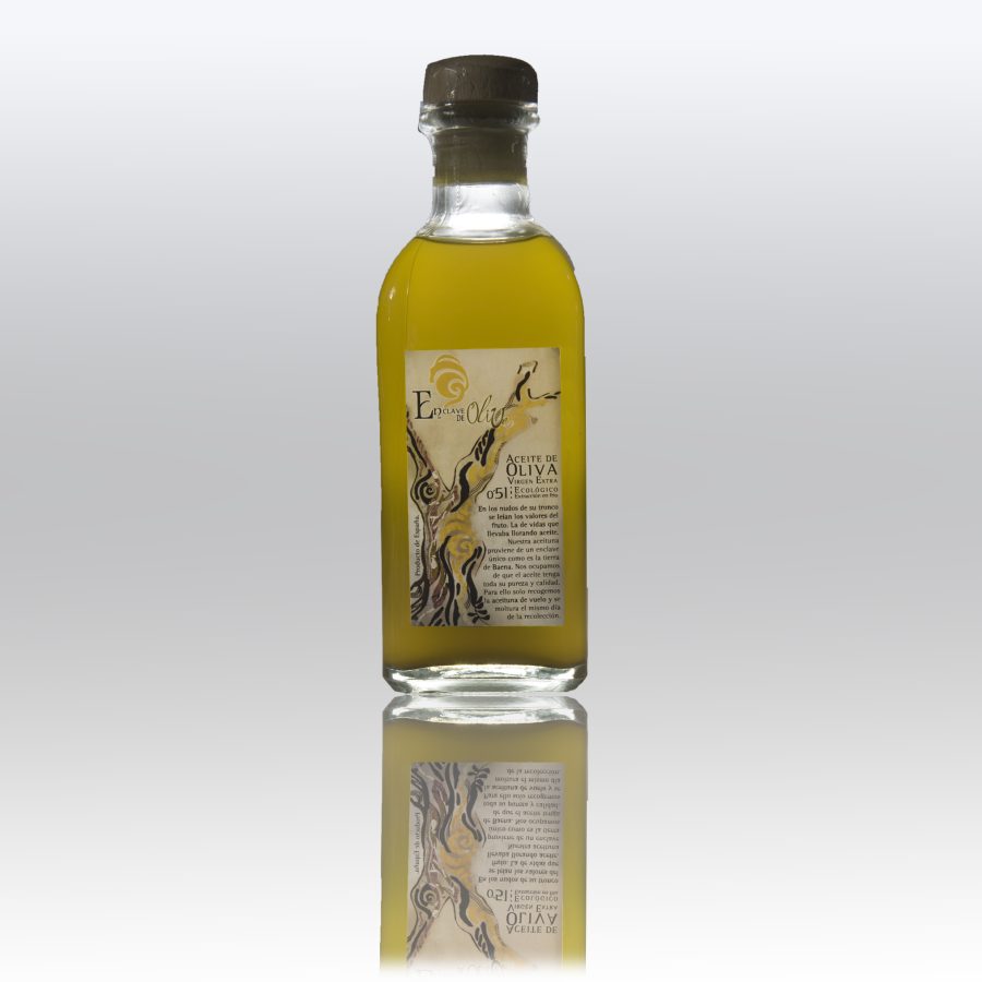 Aceite de oliva virgen extra ecológico en cristal 500 mL (caja de 12 unidades)